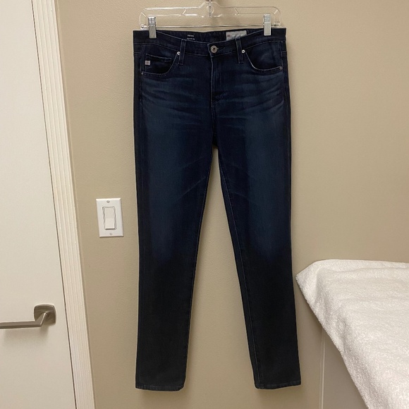 AG Adriano Goldschmied Prima Cigarette Contour 360 Denim Dark Blue Jeans 27x30 - Picture 11 of 15